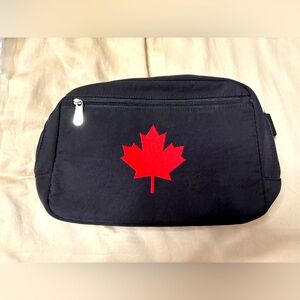 Thirty-One Black Classic Sling Bag with Maple Leaf